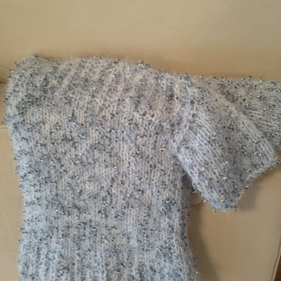 Blue knitted sweater - Picture 5 of 14